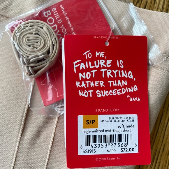 NWT Spanx Oncore High Waisted Mid Thigh Short - Picture 4 of 9